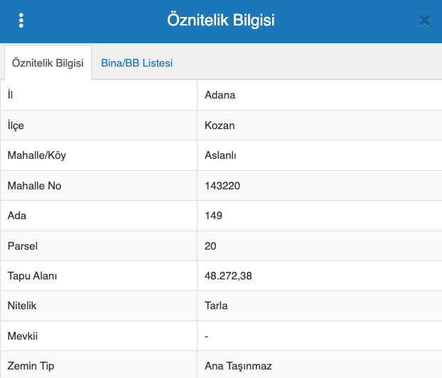 ADANA KOZAN'DA 48.272 M2 SATILIK TARLA